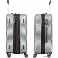 Чемодан-спиннер Gianni Conti Valencia GC201 66 см (серебристо-серый)