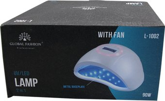 УФ-лампа Global Fashion L-1002 для ногтей 90W (белая)