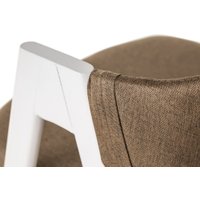 Стул с подлокотниками Mio Tesoro Луна DC-048A (коричневый/белый)