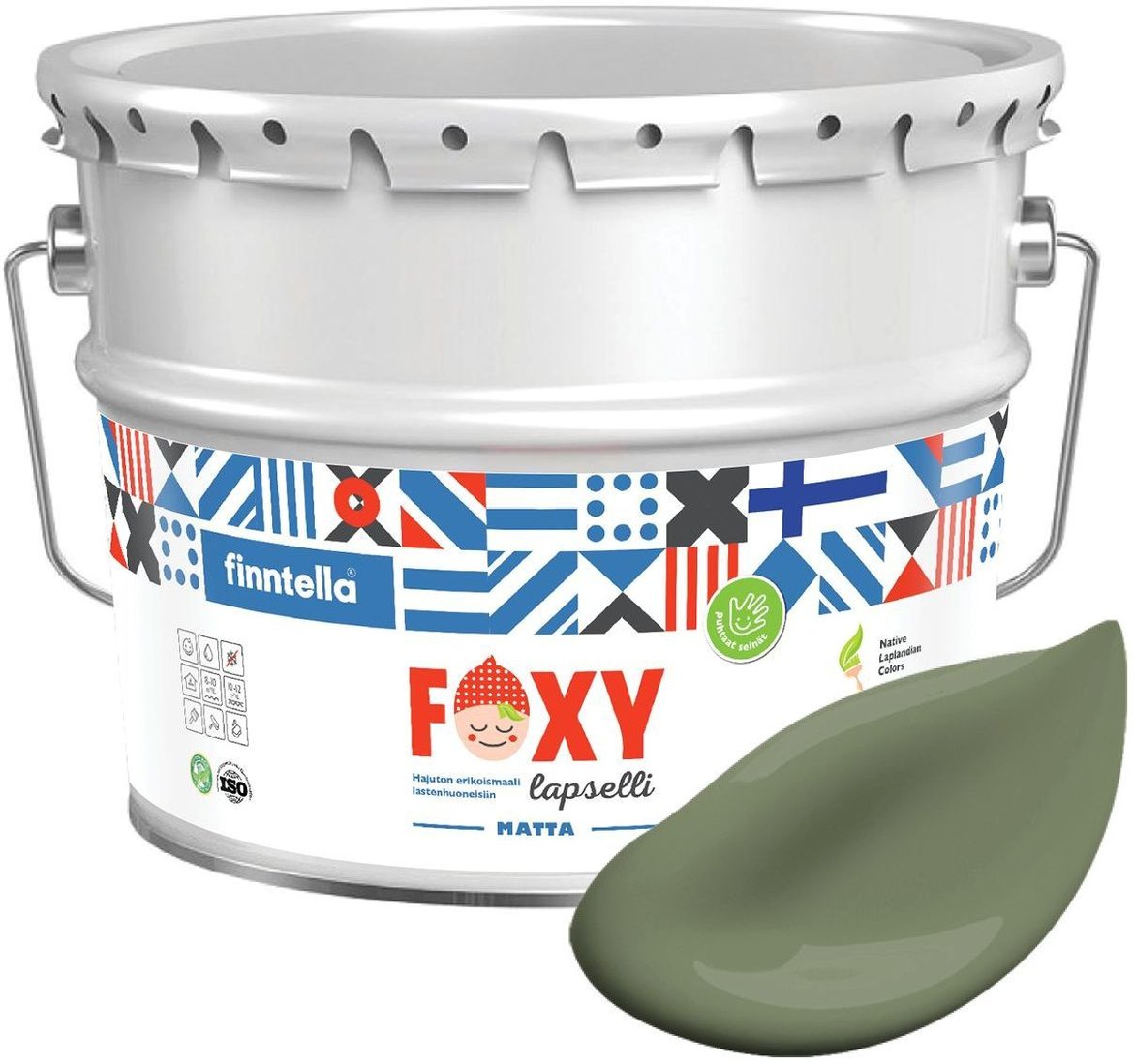 

Краска Finntella Foxy Lapselli Matte Puisto F-50-1-9-FL268 9 л (зеленый)