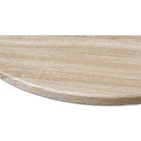 Кухонный стол Sheffilton SHT-TU14/80 МДФ (белый муар/дуб сонома светлый)