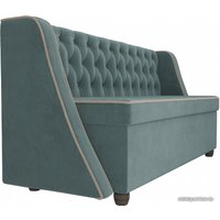 Диван Лига диванов Лофт 104546 (велюр, бирюзовый)