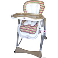 Высокий стульчик ForKiddy Optimum 0+ (бежевый полосатый)