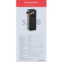 Портативная зарядная станция XO PSA-200 52800mAh (черный)