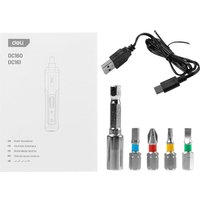 Электроотвертка Deli DC160 (с АКБ)