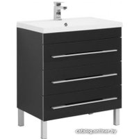 Aquanet Тумба Верона New 75 00212875 с умывальником Нота New 75 (черный)