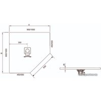 Душевой поддон RGW ST/T-0099W 90x90