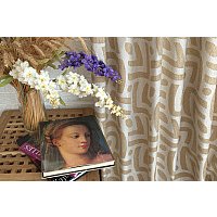 Комплект штор Delfa СШД-050 Insa/80 (160x270, светло-бежевый/vison)