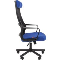 Офисное кресло CHAIRMAN 590 (черный/синий)