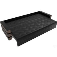 Диван Лига диванов Венеция 27961 (экокожа, черный)