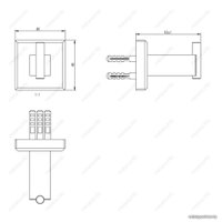 Крючок для ванны Melana MLN-862008