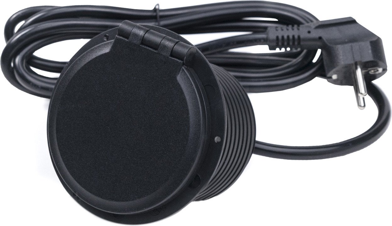 

Блок розеток AKS Locus Wireless 5W выдвижной (1 розетка, черный)