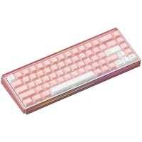 Клавиатура Akko Ray68 HE Magnetic Misty Pink & White (Akko AstroAim Magnetic, нет кириллицы)