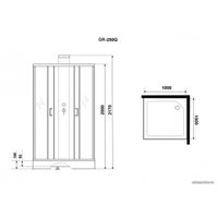 Душевая кабина Grossman GR250Q 100x100