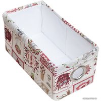 Коробка для хранения Loon Прованс малая (бордовый)