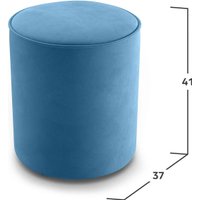 Пуфик Mio Tesoro 132 (синий Velutto 47)