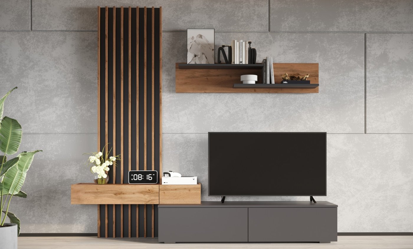 

Стенка Империал Риана 2.07 м (вотан/антрацит)