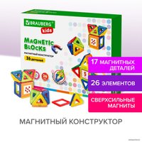 Магнитный конструктор BRAUBERG 663844 Kids Magnetic Blocks-26