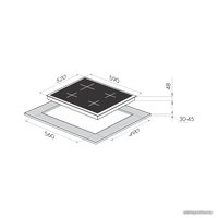 Варочная панель MAUNFELD MVCE59.4HL.1SM1DZT-WH