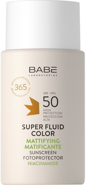 

Крем солнцезащитный Laboratorios BABE Super Fluid Color Mattifyng Sunscreen SPF50 (50 мл)