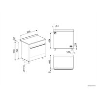 Кухонная плита Smeg C95GMCA9-1