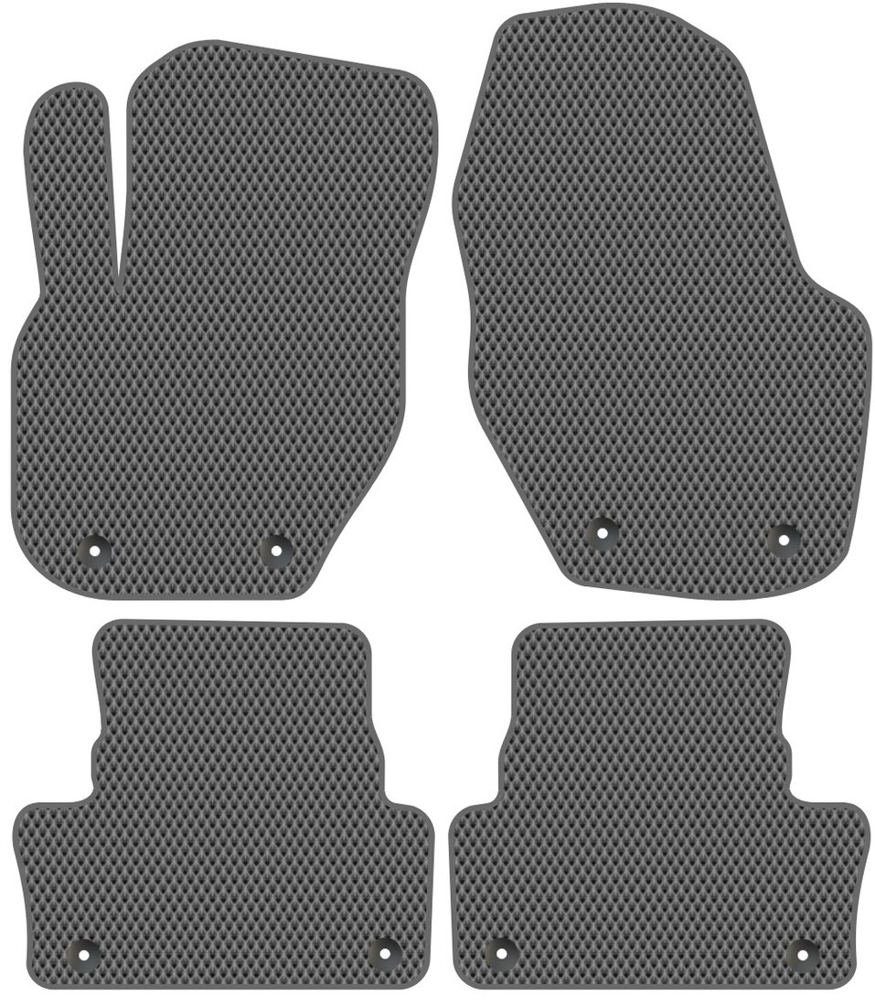 

Комплект ковриков для авто Alicosta Volvo XC60 I (suv / DZ) 2008 - 2017 (серый, ромб)