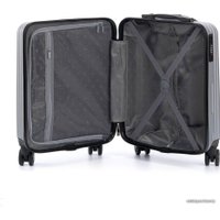 Чемодан-спиннер Torber T1919S 55 см (серебристый)