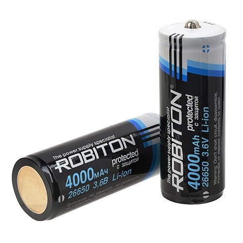 

Аккумулятор Robiton Li26650 4000mAh (С защитой)