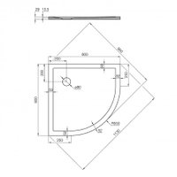 Душевой поддон Акватон Калифорния 80x80 (1A740036CA010)