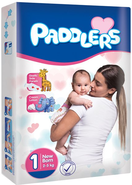 

Подгузники Paddlers Newborn 2-5 кг (48 шт)