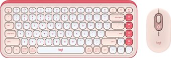 Logitech Pop Icon Combo (розовый/белый, нет кириллицы)