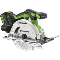 Дисковая (циркулярная) пила Greenworks GD24CS165 1501607CUG (с 1-им АКБ)