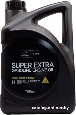 Моторное масло Hyundai/KIA Super Extra Gasoline 5W30 0510000410 4л