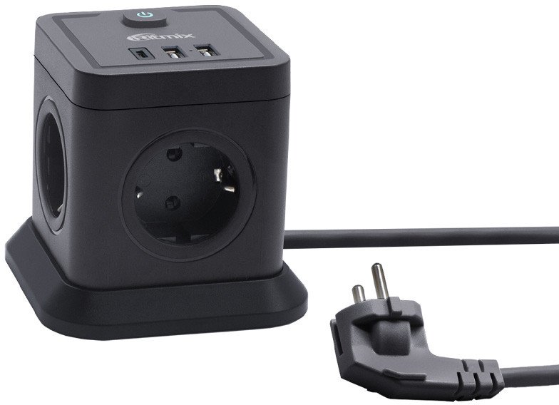 

Сетевой фильтр Ritmix RM-242C (черный)