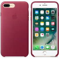 Чехол для телефона Apple Leather Case для iPhone 7 Plus Berry [MPVU2]