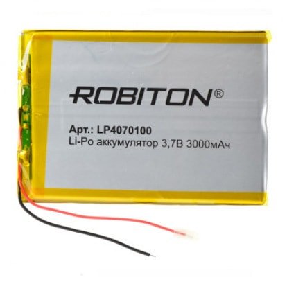 

Аккумулятор Robiton LP4070100 3000mAh 1 шт