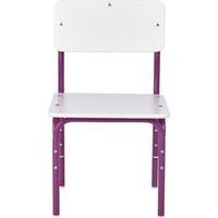 Детский стул Фея Мой малыш 0002742.30 (белый/фиолетовый)