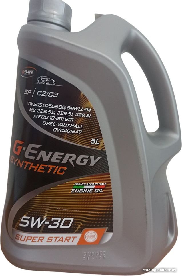 Моторное масло G-Energy Synthetic Super Start SP C2/C3 5W-30 5л