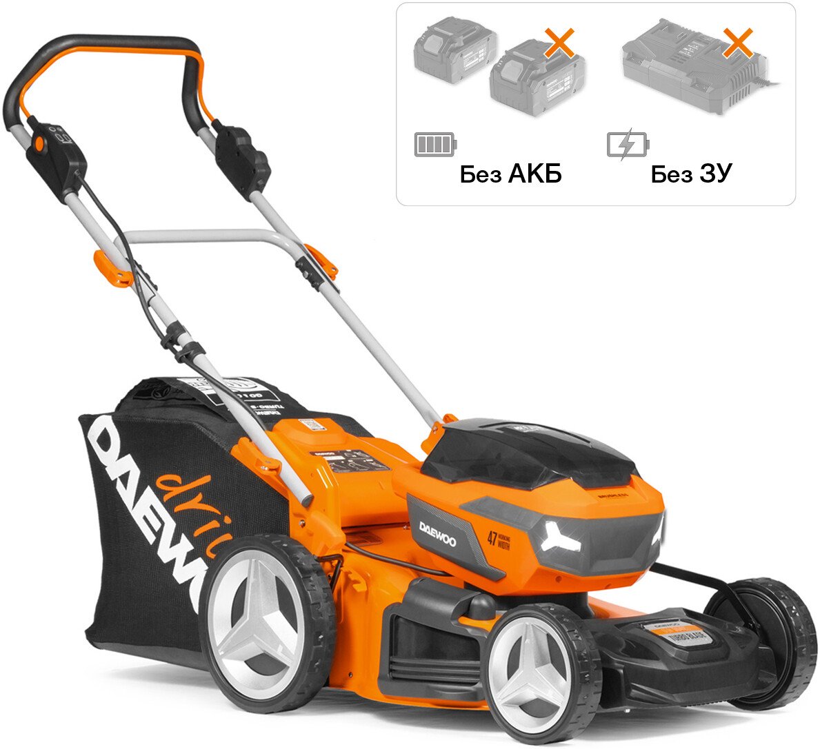 

Газонокосилка Daewoo Power DLM 5042Li (без АКБ)