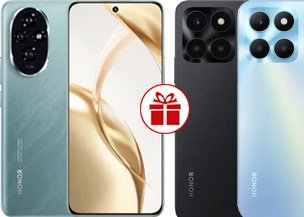 HONOR 200 12GB/512GB международная версия (изумрудно-зеленый) и смартфон HONOR X6a 6GB/128GB по акции