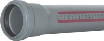 Труба Ostendorf HTEM - труба с раструбом 90x1500 114050 (1.5 м)