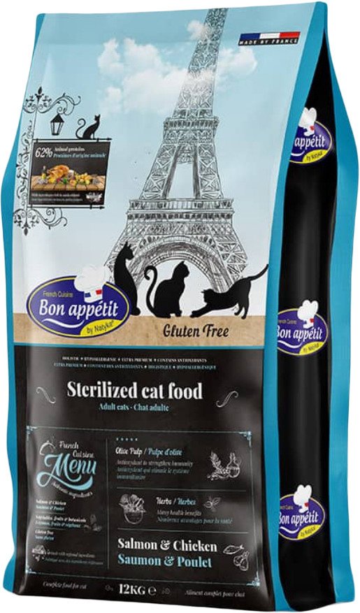 

Сухой корм для кошек Bon Appetit Adult Sterilized Salmon & Chicken (для стерилизованных с лососем и курицей) 12 кг