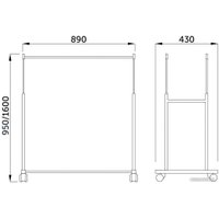 Стойка для одежды AksHome Diana 62180 (черный)
