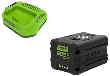 

Аккумулятор с зарядным устройством Greenworks GSK60B4 GR2933807 (60В/4 Ач + 60В)