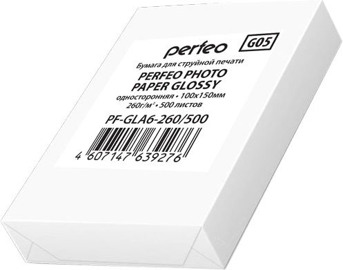 

Фотобумага Perfeo глянцевая 10x15 260 г/м2 500 листов