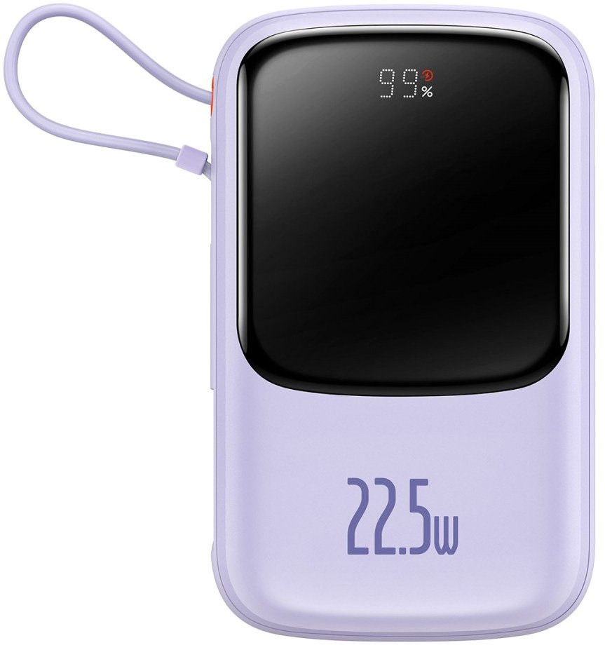

Внешний аккумулятор Baseus Qpow Pro Digital Display Fast Charge 22.5W 20000mAh (сиреневый)