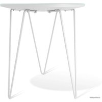 Журнальный столик Sheffilton SHT-CT27 (белый муар/белый мрамор)