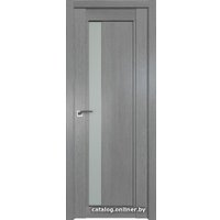 Межкомнатная дверь ProfilDoors 2.71XN L 60x200 (грувд серый/стекло матовое)