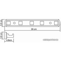 Крючок для ванны Wasserkraft Lippe K-6575