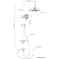 Душевая система  Gross Aqua Moderna GA9015